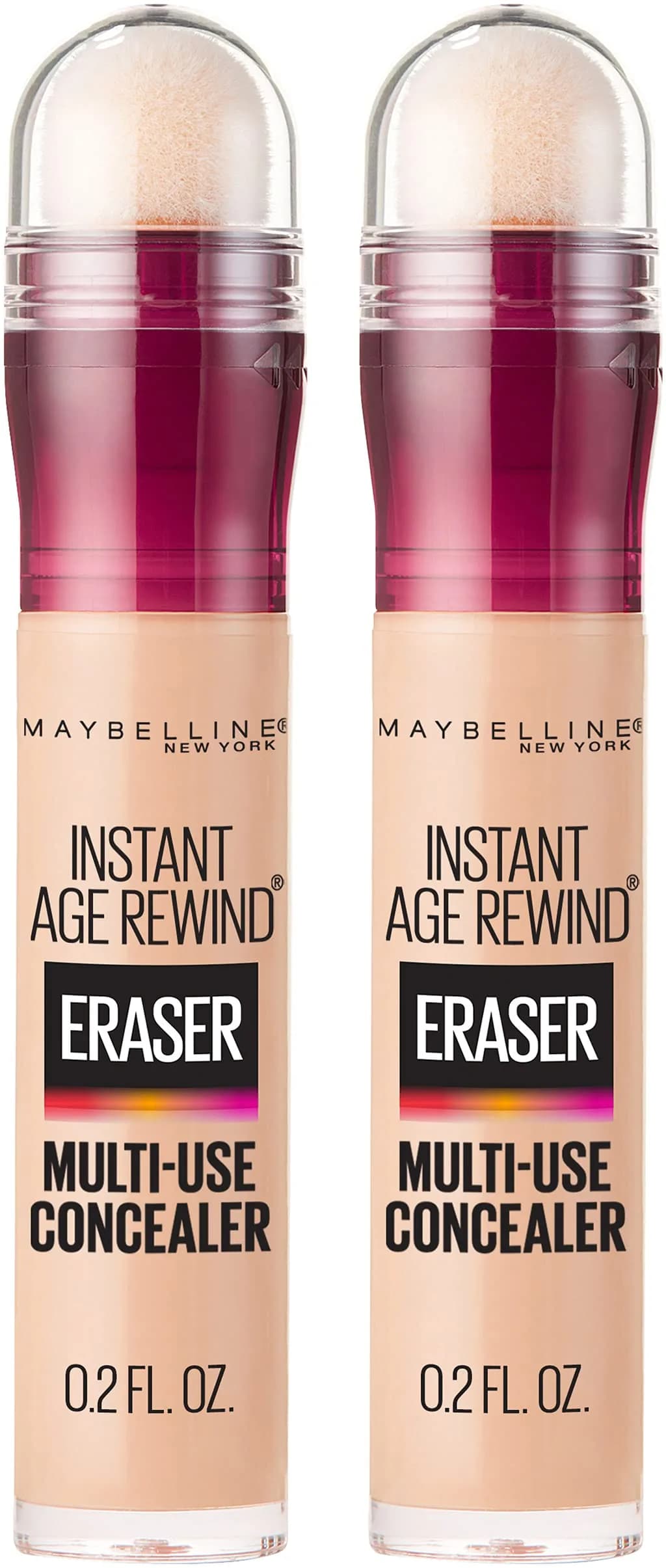 Maybelline Instant Age Rewind Eraser Foundation SPF 20, Light, 0.2 Fl Oz (2 Count) - Blurs Fine Lines - main product image