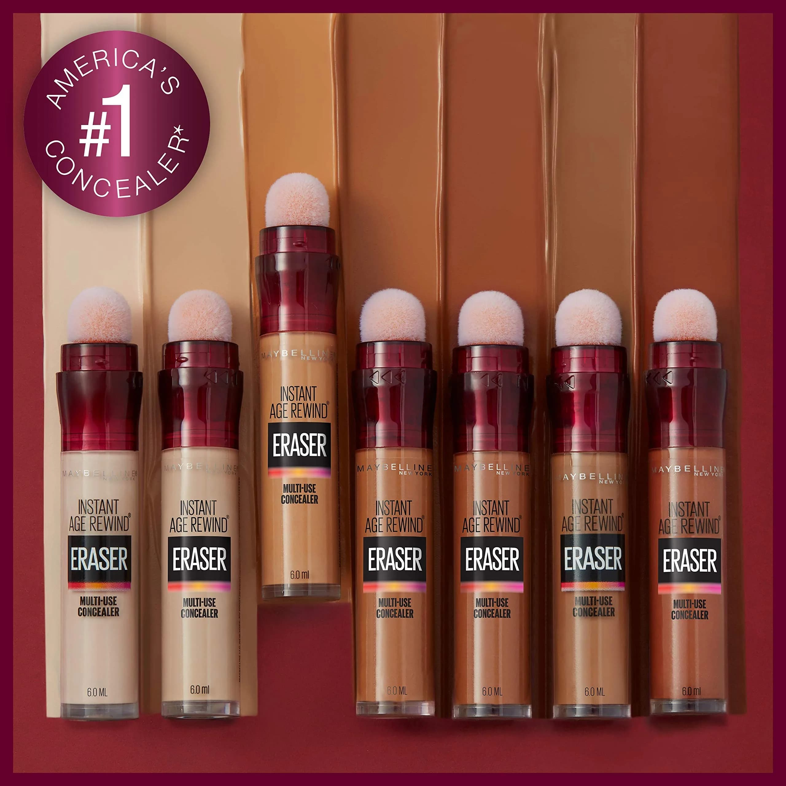 Maybelline Instant Age Rewind Eraser Foundation SPF 20, Light, 0.2 Fl Oz (2 Count) - Blurs Fine Lines - view 2