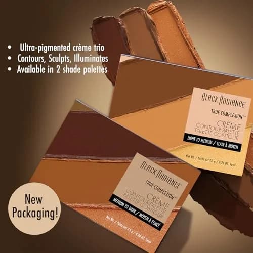 Black Radiance True Complexion Crème Contour Palette Light to Medium | Defines, Sculpts, Highlights thumbnail 2