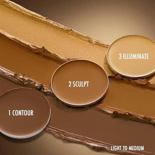 Black Radiance True Complexion Crème Contour Palette Light to Medium | Defines, Sculpts, Highlights thumbnail 3