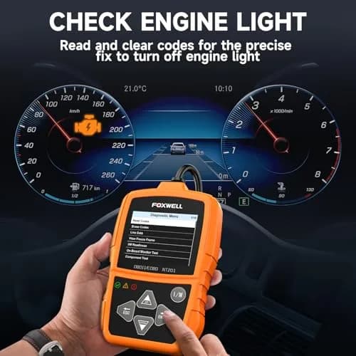 FOXWELL NT201 OBD2 Scanner Engine Code Reader for Cars and Trucks | Reads & Clears Check Engine Light, Live Data, Emissions Readiness thumbnail 3