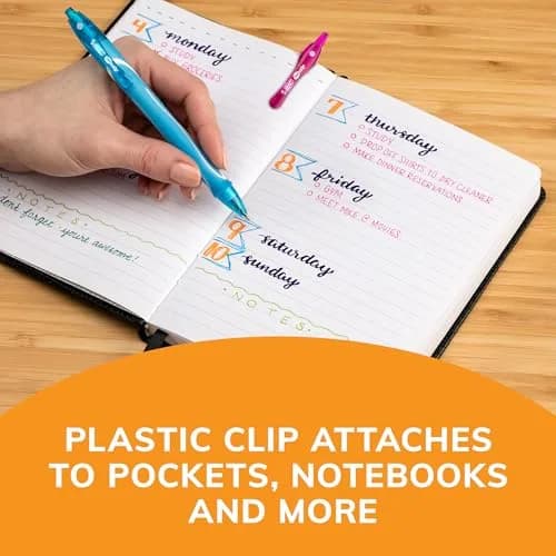 BIC Gel-ocity Quick Dry Fashion Retractable Gel Pens, Medium Point (0.7mm), 4-Count Set | Smooth Ink Flow thumbnail 5