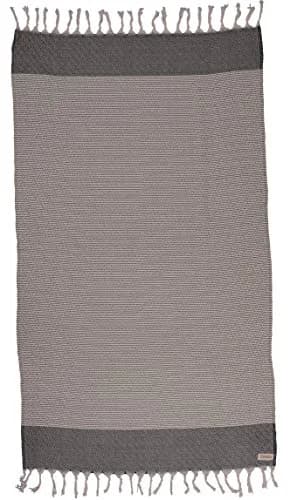 Bersuse 100% Cotton Hierapolis XL Throw Blanket for Couch - Lightweight Durable, Sensitive Skin Friendly, 60x95 Inches, Black thumbnail 6