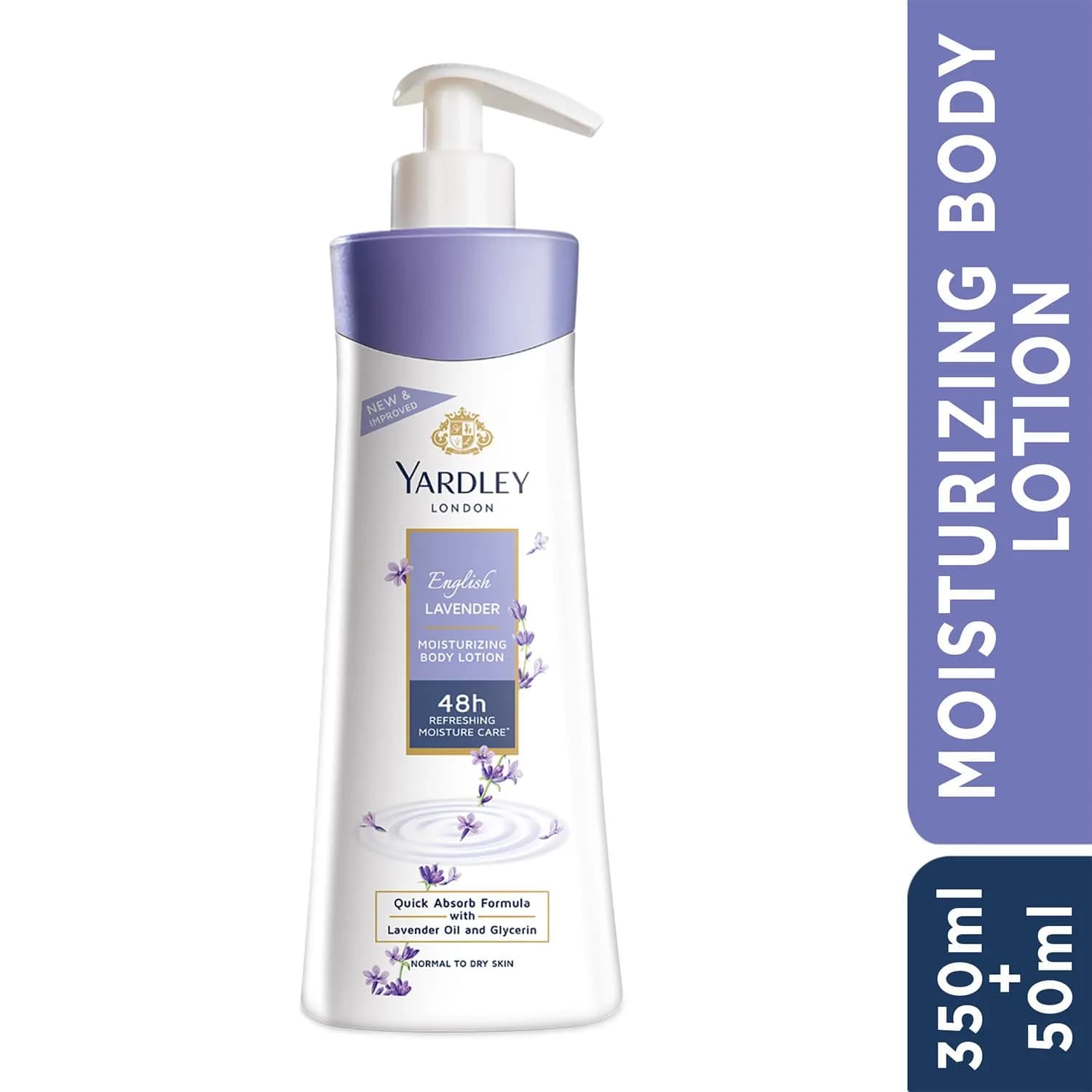 Yardley London English Lavender Hand & Body Lotion 400ml (13.5 Fl Oz) | Classic Fragrance & Hydration - view 2