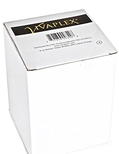 Vivaplex Large 8oz Amber Glass Bottles with Black Lotion Pumps | Reusable, Stylish & Eco-Friendly (70-120 chars) thumbnail 2
