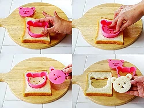 KOKUBO Cute Bear Bento Lunch Sandwich & Cookie Cutter | BPA Free, Made in Japan, 3" Bear Shape thumbnail 2