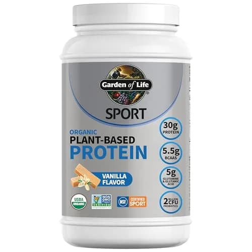 Garden of Life Organic Vegan Protein Powder Vanilla 860g (1.89 lb) | NSF Certified for Sport thumbnail 1