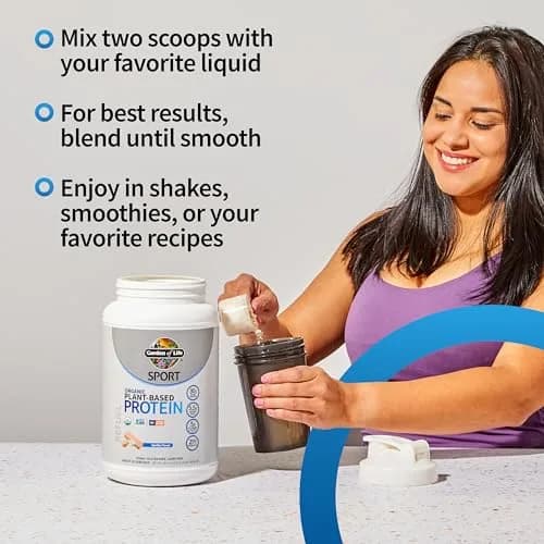 Garden of Life Organic Vegan Protein Powder Vanilla 860g (1.89 lb) | NSF Certified for Sport thumbnail 4