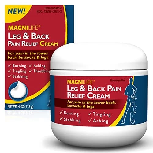 MagniLife Leg & Back Pain Relief Cream 4 oz | Fast Absorbing, No Residue, Mild Scent thumbnail 1