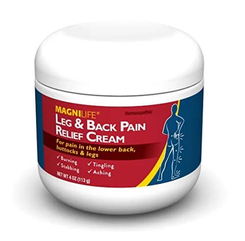 MagniLife Leg & Back Pain Relief Cream 4 oz | Fast Absorbing, No Residue, Mild Scent thumbnail 6