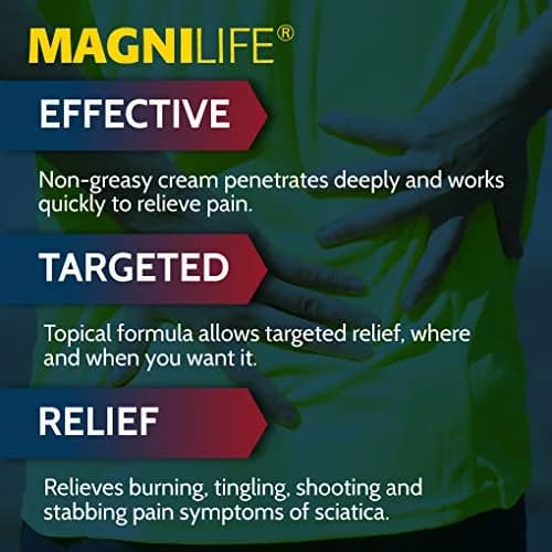 MagniLife Leg & Back Pain Relief Cream 4 oz | Fast Absorbing, No Residue, Mild Scent thumbnail 2