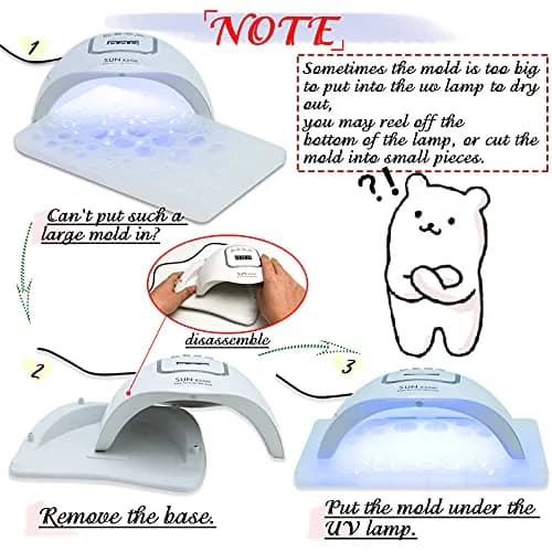 FUNSHOWCASE Large Silicone Jewelry Mold Set | 29 Designs, 58 Cavities for Resin, Clay, Pendant & Earring Making thumbnail 8