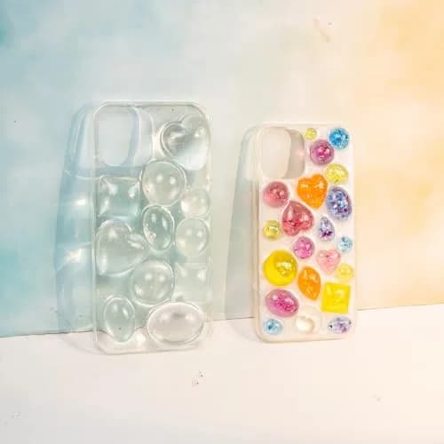 FUNSHOWCASE Large Silicone Jewelry Mold Set | 29 Designs, 58 Cavities for Resin, Clay, Pendant & Earring Making thumbnail 9