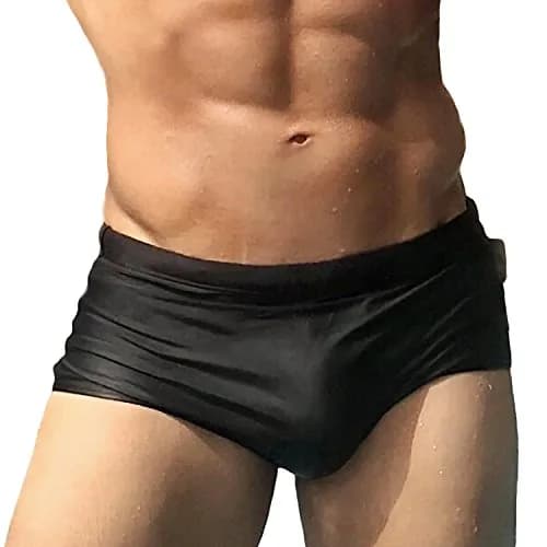 Taddlee Men's Swimwear Sexy Swim Briefs Bikini Board Surf Shorts Boxer Swimsuits (M,Black) | Comfortable Fit & High-Quality Material thumbnail 1