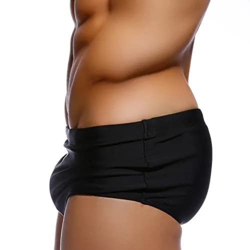 Taddlee Men's Swimwear Sexy Swim Briefs Bikini Board Surf Shorts Boxer Swimsuits (M,Black) | Comfortable Fit & High-Quality Material thumbnail 4