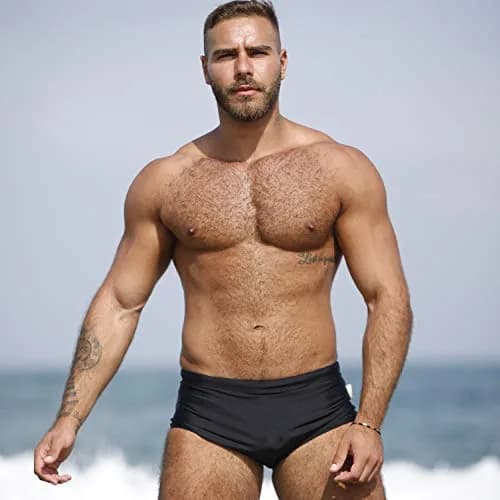 Taddlee Men's Swimwear Sexy Swim Briefs Bikini Board Surf Shorts Boxer Swimsuits (M,Black) | Comfortable Fit & High-Quality Material thumbnail 5
