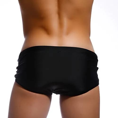 Taddlee Men's Swimwear Sexy Swim Briefs Bikini Board Surf Shorts Boxer Swimsuits (M,Black) | Comfortable Fit & High-Quality Material thumbnail 2