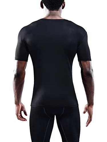 NELEUS Men's 3 Pack Workout Athletic Compression Shirts | Flat Seams, Lightweight Polyester, Crew Neck, Large thumbnail 6