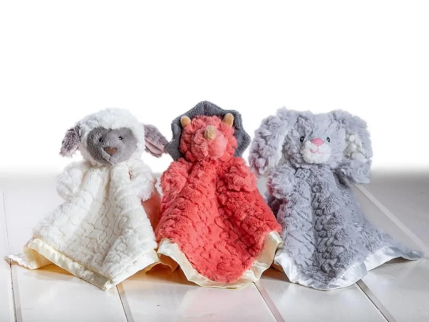 Mary Meyer Putty Nursery Lamb Character Blanket 33cm (13") | Soft Toy Lovey with Satin Lining - view 2