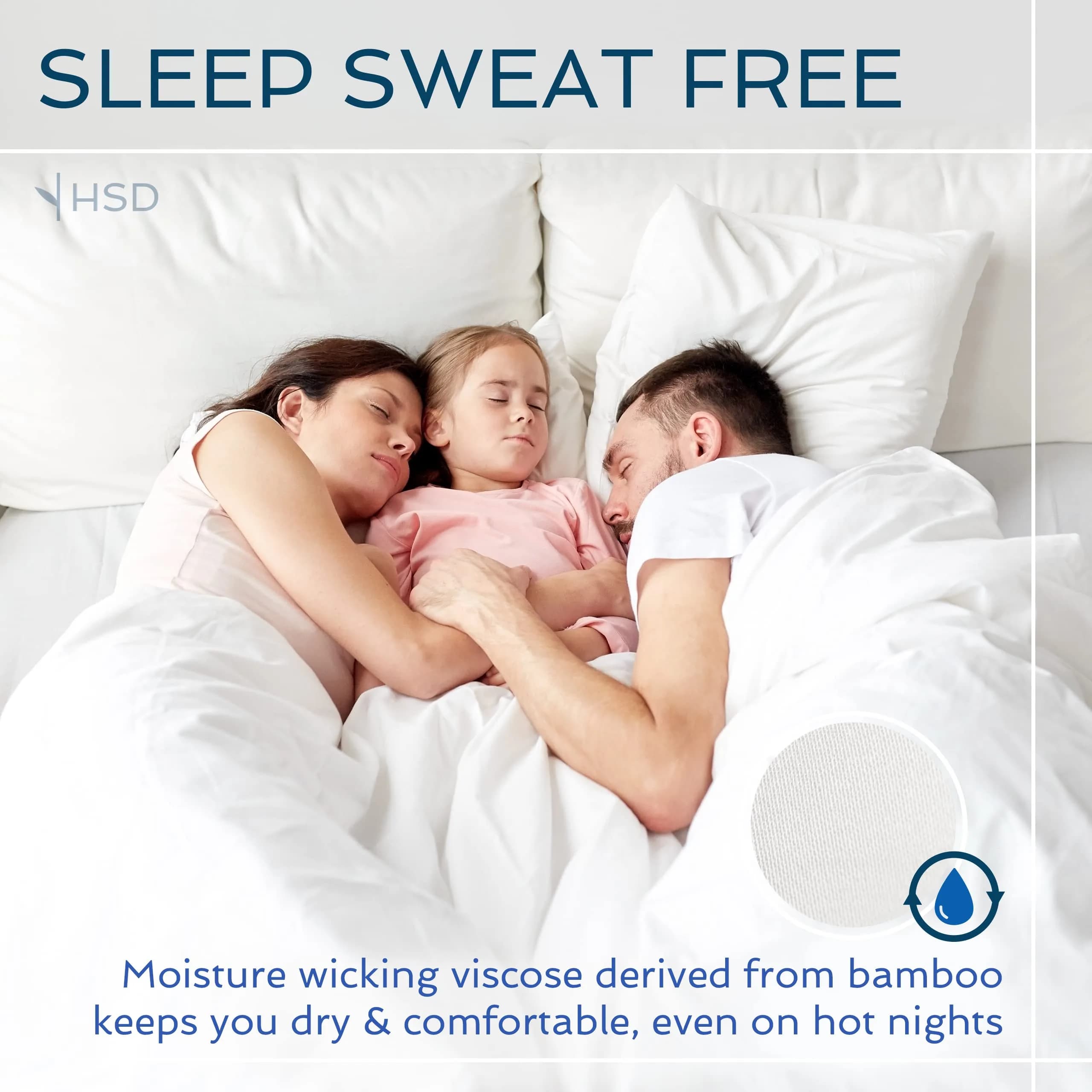 Hotel Sheets Direct White 3 Piece Bamboo Viscose Sheet Set Twin Size | OEKO-TEX Certified Cooling & Breathable Luxury Bedding - view 5