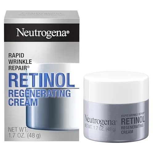 Neutrogena Rapid Wrinkle Repair Regenerating Face Cream 51ml (1.7 Fl Oz) Pack of 3 | Retinol & Hyaluronic Acid for Younger Skin thumbnail 1