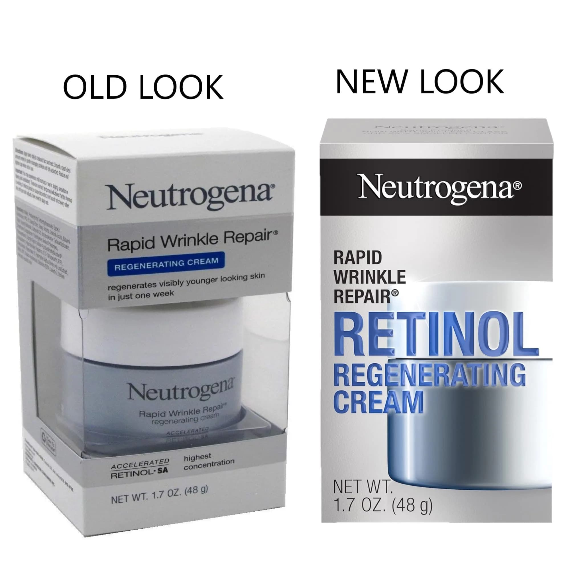 Neutrogena Rapid Wrinkle Repair Regenerating Face Cream 51ml (1.7 Fl Oz) Pack of 3 | Retinol & Hyaluronic Acid for Younger Skin - view 2