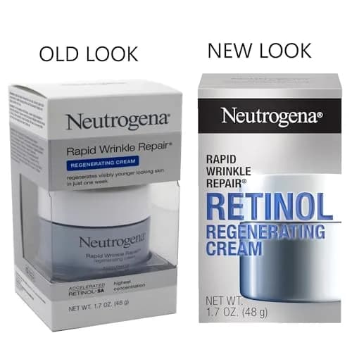 Neutrogena Rapid Wrinkle Repair Regenerating Face Cream 51ml (1.7 Fl Oz) Pack of 3 | Retinol & Hyaluronic Acid for Younger Skin thumbnail 2