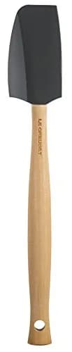 Le Creuset Stoneware & Silicone Utensil Crock Set with 3 Spatulas & Basting Brush, Oyster thumbnail 2