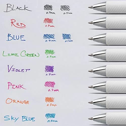 Pentel EnerGel Pearl Liquid Gel Pen 0.7mm Medium Line, Red Ink | Refillable, Smooth Writing (70-120 chars) thumbnail 6