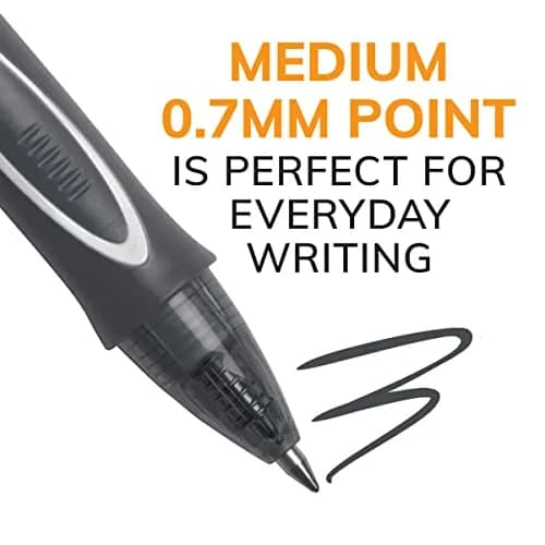 BIC Gelocity Quick Dry Gel Pens, Medium Point 0.7mm, 4-Count Pack | Smear Resistant Ink for Left-Handed Writers thumbnail 3