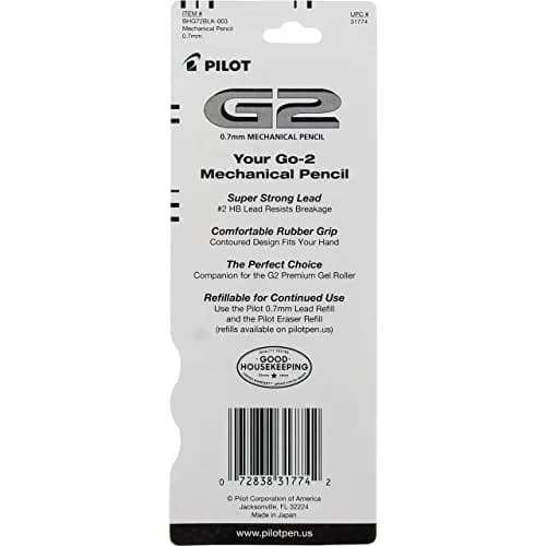 Pilot G2 Mechanical Pencil 0.7mm | Refillable, HB Lead, Japan Made thumbnail 2