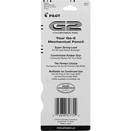 Pilot G2 Mechanical Pencil 0.7mm | Refillable, HB Lead, Japan Made thumbnail 4