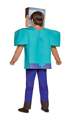 Disguise Minecraft Steve Deluxe Costume for Kids (7-8 Years) | Officially Licensed Halloween Dress Up thumbnail 6