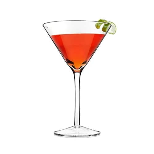 TRUE Manhattan Martini Glass, Crystal Cocktail Coupes, 12 oz, Set of 4 | Classic Triangular Design for Elegant Entertaining thumbnail 8