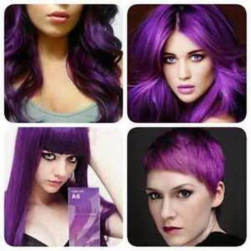 Berina Hair Color Cream A6 Violet 60G | Permanent Fashion Hair Dye for All Genders thumbnail 3