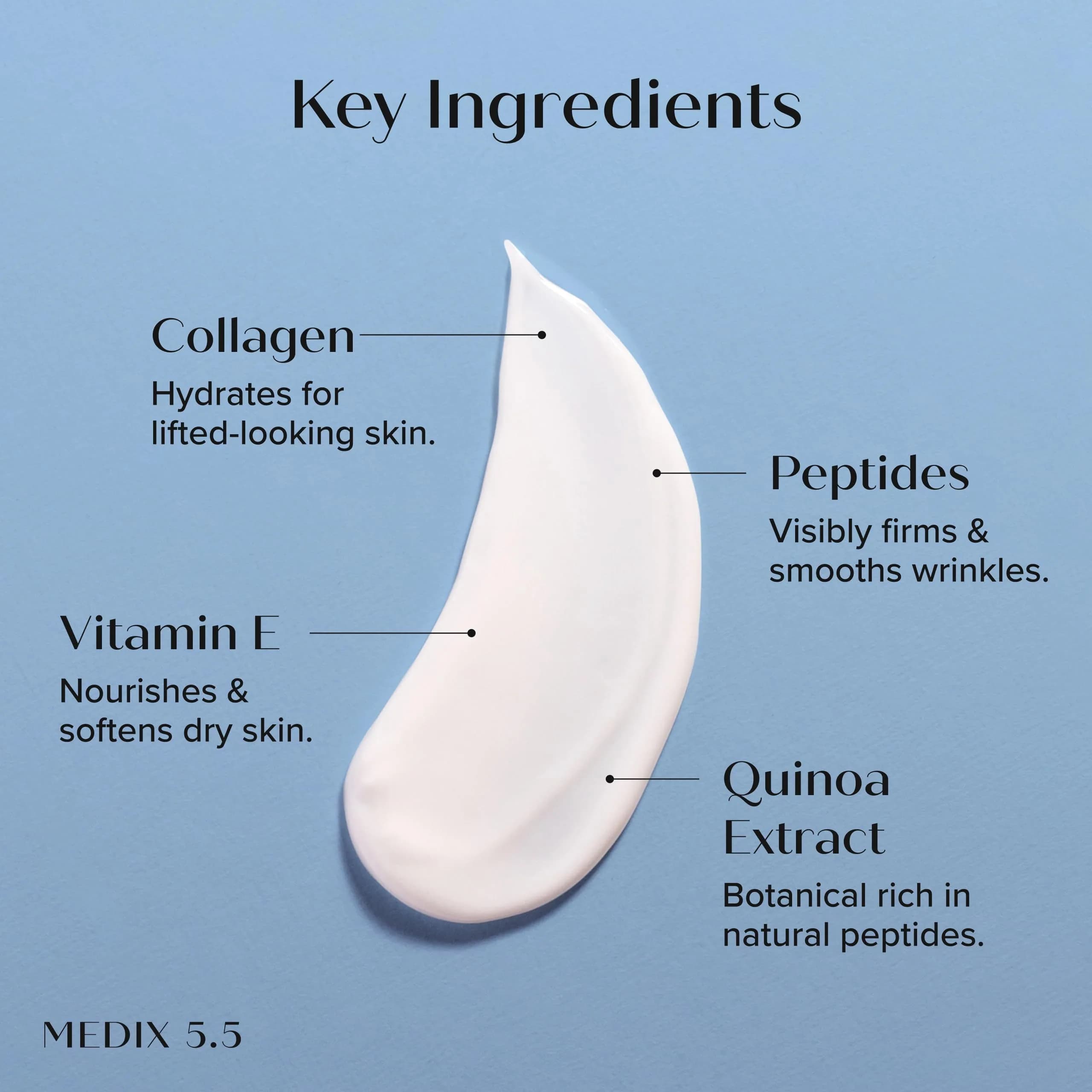 Medix 5.5 Collagen Cream 444ml (15 Fl Oz) | pH 5.5 Formula for Firming & Hydration - view 3