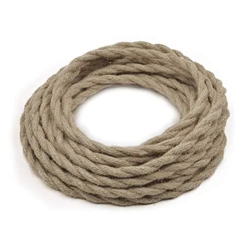 HESSION 32.8ft Twisted Electric Rope Light Cord | Vintage Industrial Lamp Wire thumbnail 1