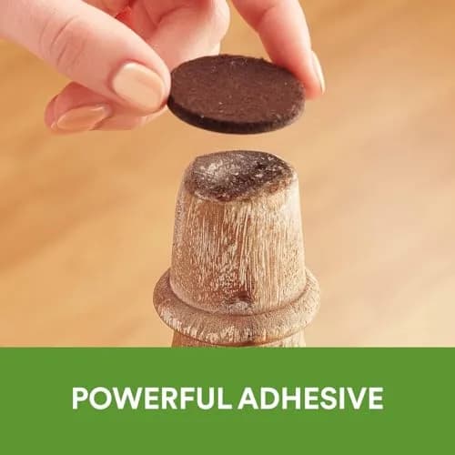 Scotch Felt Pads, 32 Pads, Circle, Brown, 1 in x 1 in | Protects Hardwood & Tile Floors thumbnail 4