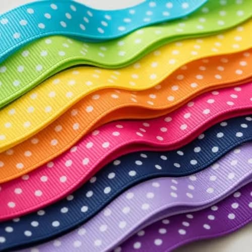 QingHan Polka Dot Grosgrain Ribbon 3/8" (9.5mm) | 40 Yards Assorted Colors for Crafts & Gifts thumbnail 4