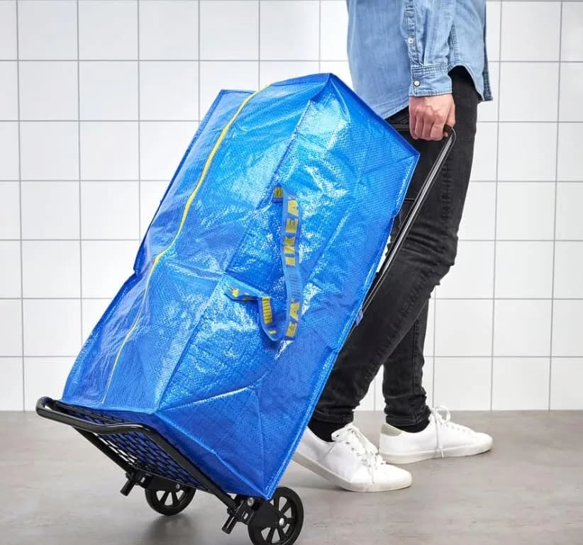 IKEA Frakta Storage Bag Extra Large 8 Pack | Durable polypropylene, Blue, Space Saver Bags thumbnail 7
