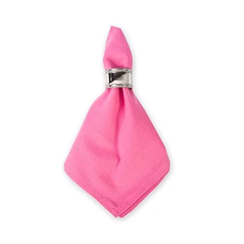 DII Solid Cotton Napkin Set Flamingo 50.8cm x 50.8cm (20" x 20") | Set of 6 Oversized Napkins for Dining thumbnail 4
