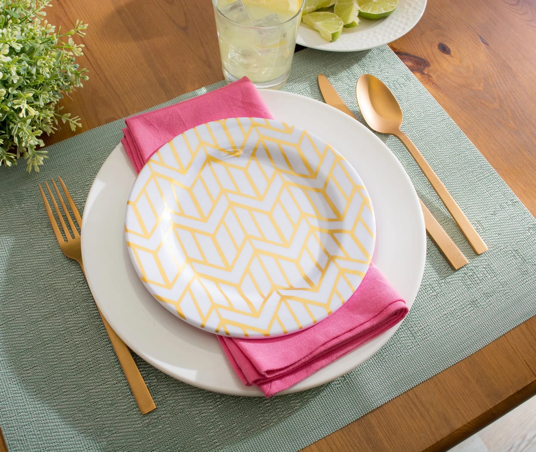 DII Solid Cotton Napkin Set Flamingo 50.8cm x 50.8cm (20" x 20") | Set of 6 Oversized Napkins for Dining - view 7
