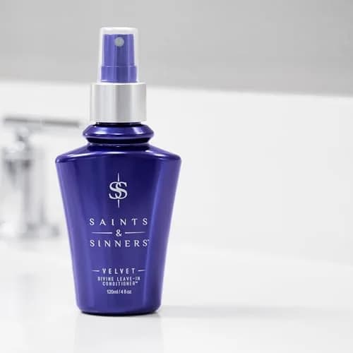 Saints & Sinners Velvet Divine Leave-In Moisturizing Conditioner 4oz | Detangles & Protects All Hair Types thumbnail 5