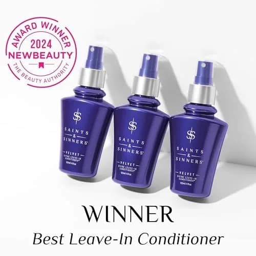 Saints & Sinners Velvet Divine Leave-In Moisturizing Conditioner 4oz | Detangles & Protects All Hair Types thumbnail 3