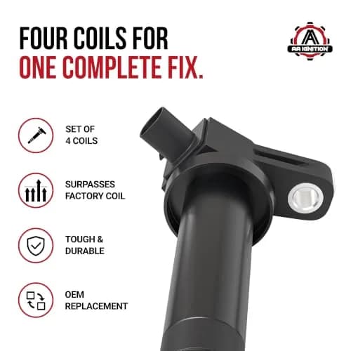 AA Ignition Set of 4 Ignition Coils for Hyundai & Kia 2006-2011 | Reliable Engine Performance thumbnail 2