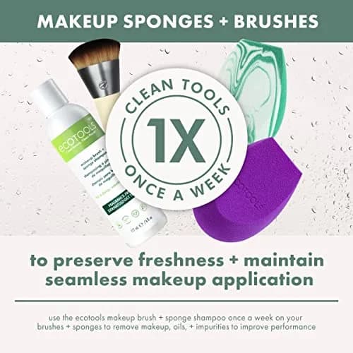 EcoTools Full Powder Brush 1 Count | Fluffy Makeup Brush for All-Over, Flawless Coverage thumbnail 7