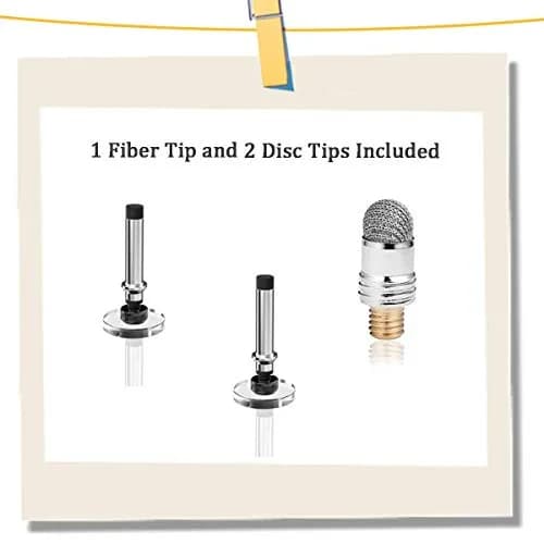 Mixoo 2-in-1 Disc & Fiber Tip Stylus Pen for Touchscreens | Precision Input Pen for iPad, iPhone, Android, Chromebook (Black) thumbnail 6