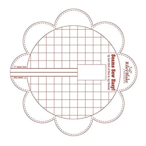 Riley Blake Designs Seams So Easy Seam Guide Red | Accurate 1/4" Seam & Corner Triangles thumbnail 4
