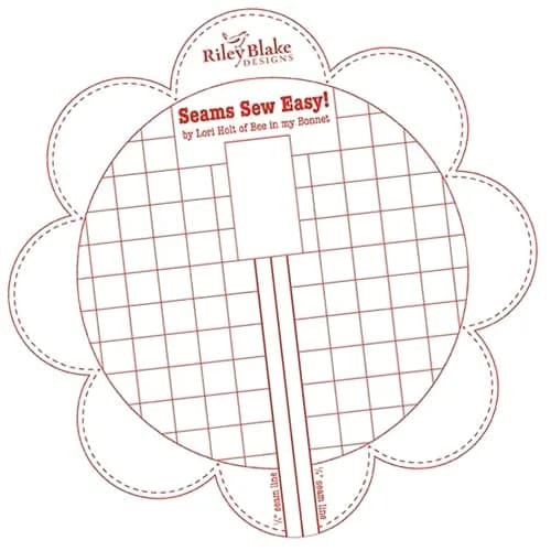 Riley Blake Designs Seams So Easy Seam Guide Red | Accurate 1/4" Seam & Corner Triangles thumbnail 5