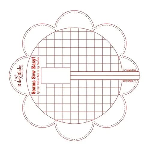 Riley Blake Designs Seams So Easy Seam Guide Red | Accurate 1/4" Seam & Corner Triangles thumbnail 3